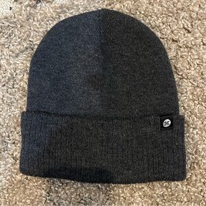 RBX Gray Knit Hat with Minimalist Cuffed Design